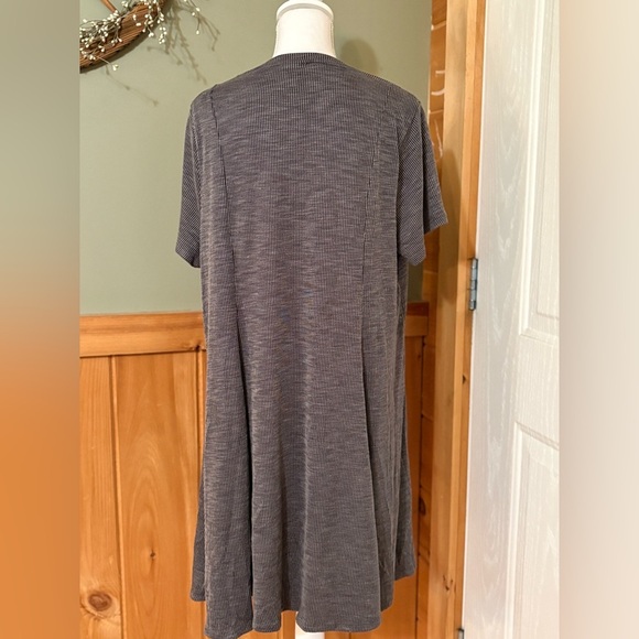 Torrid Charcoal Mini Rib Knit Fit And Flare Dress - Picture 11 of 13